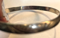 DANECRAFT FELCH Vintage ART DECO Sterling Silver BANGLE (RK-378)