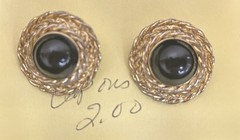 Lot Of 6 Pair Vintage 1980s Clip Earrings Various Colors