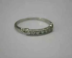1Ct Round Art Deco Style Lab Created Diamond 14k White Gold FN Ring Engagement