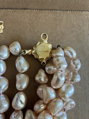 JOSE & MARIA BARRERA 24k Gold Plated Baroque pearl NECKLACE