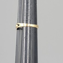 Vintage 585 14k Yellow Gold Ring Tigers Eye Stone 1.5 grams Size 5.5