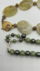 Vintage Estate Lot Of 3 Beaded One Pendant Necklaces 20-28”