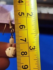 Sterling Silver Carved Fish Dangle Earrings