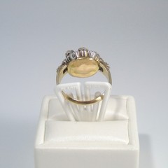 Antique Victorian 14k Gold Ring w Persian Turquoise and Seed Pearls size 6.75