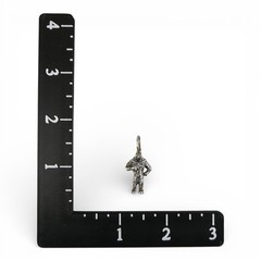 Sterling Silver Oz Lion Charm for Bracelet Vintage Small Pendant