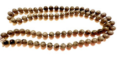 Vintage Sarah Coventry Gray Swirl Lucite Bead Necklace 35″ Opera Length