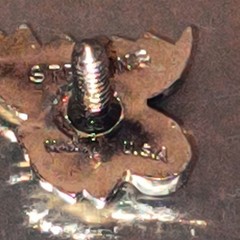Silver moose head Pin/tack not earrings Silver Color, Unisex