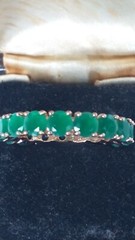 Vintage 1990-s 14 Ct Rolled Gold Emerald Ring Size UK N US 6 3/4 – Hallmarked!