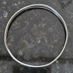 2 Danecraft Sterling Silver Bracelets S scroll 8″ Bangle Vintage