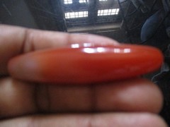 carnelian Elongated Bead Agate Antique 58 * 15 mm, 18.56 Gms