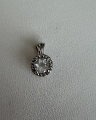 10K White Gold Pendant