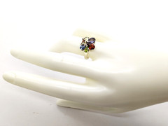 Vintage Luxury RING “Samotsvety”Silver 925 with Bright Stones -size: 7.5US| #127