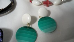 Lot of Vintage Now Acrylic Jewelry Necklaces Bangles Earrings