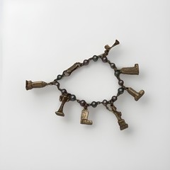 Vintage New York City Landmark Charm Bracelet Gold Tone