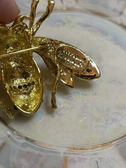 Vintage Victorian Trading Co. Honey Queen Bee Bumblebee Brooch