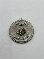 Vintage Sterling Silver Happy Birthday Charm