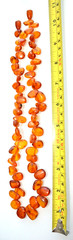 ✅56cm = 44gr RUSSIAN SOVIET BALTIC AMBER BEAD NECKLACE 琥珀 BRACELET STONE PENDANT