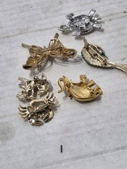 Lot of Various Vintage Animal Shaped Hat Pins & Brooch Brooches Jewelry Turtle+
