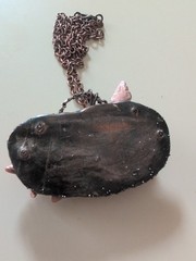 Electroformed Copper Polymer Clay Handmade Fairy Pendant Necklace