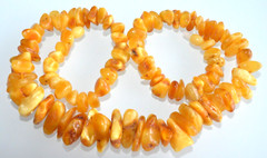 46gr RUSSIAN SOVIET BALTIC AMBER BEAD NECKLACE 琥珀 BRACELET STONE PENDANT EARRING