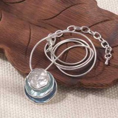Fashion Enamel Zinc Alloy Necklace Silvery Chain Jewelry Women Men Gift New