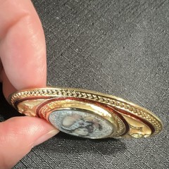 Avon President’s Club Porcelain Enamel Lady Cameo Brooch Vintage 97/98