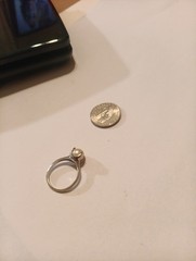14k Gold Vtg Womens Pearl Ring Size 6 3/4?sized At Pawn Shop Price 2 Sell!3 Gram