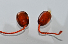 ✅1970 RUSSIAN SOVIET BALTIC AMBER TWIST CLASP NECKLACE 老琥珀 BRASLET PENDANT SCREW
