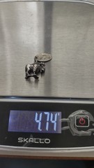 Vintage 1984 Sterling Silver 4g Bison Buffalo Yellowstone Park Charm Pendant