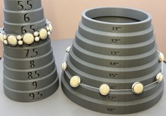 Vintage Napier Bracelet Necklace Set Cream Silver Tone