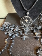 Vintage to Modern Estate Jewelry Lot -9 pcs Bead Metal