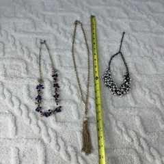 Estate Find Necklaces Lot X 3. Custom Jewelry Modern Multicolor