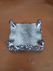 Vintage trinket box Ornate metalwork such as zinc alloy with an antique finish
