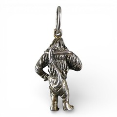 Sterling Silver Oz Lion Charm for Bracelet Vintage Small Pendant