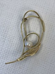 Vtg Van Dell 1/20 12K GF Necklace & Other Vintage Jewelry Pins Earrings