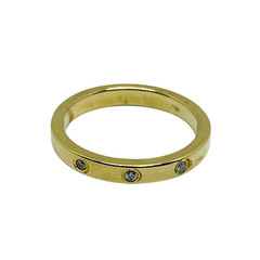 10k Yellow Gold Diamond Stackable Woman Band Ring 3 mm Size 7
