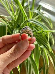 14k Yellow Gold Plated Round Cut Lab Created Diamond Engagement Wedding Ring 4CT