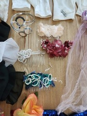 Lot Of Assorted Vintage Dress-Up Costume Jewelry And Accessories