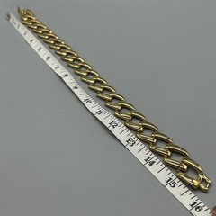 Vintage Napier Gold Tone Chain Link Statement Necklace Choker 16”