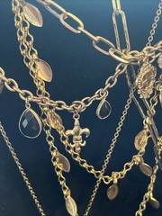 Jewelry lot Gold Tone Estate Finds Vtg To Now Necklaces Chains Bracelets Fashion