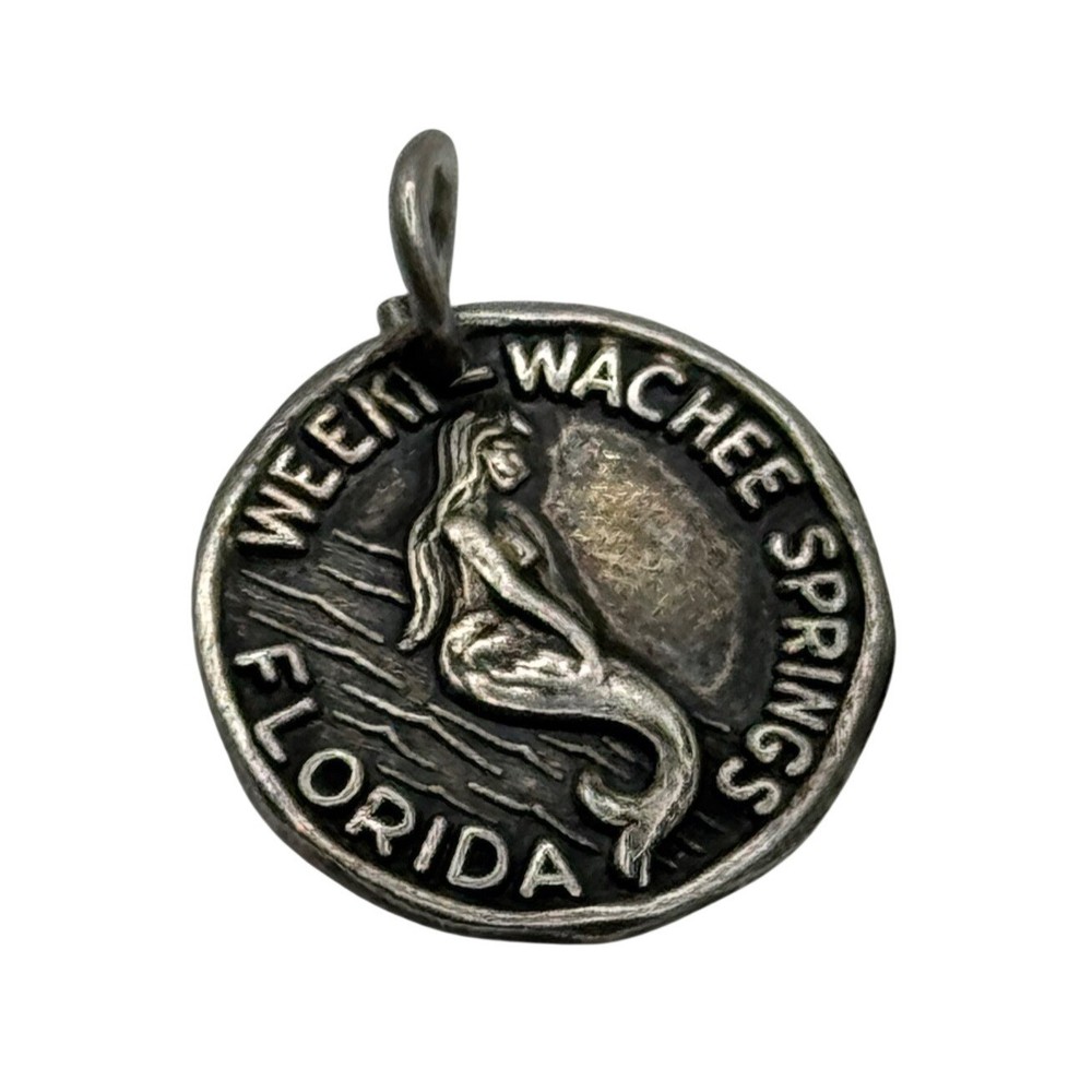 Vintage Weeki Wachee Springs FL Florida Sterling Silver Souvenir Charm