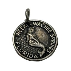 Vintage Weeki Wachee Springs FL Florida Sterling Silver Souvenir Charm
