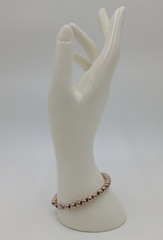 VTG 925 MO Ball Bead Bracelet Unisex 7.5in Sterling Silver 7gtw Thick Sturdy