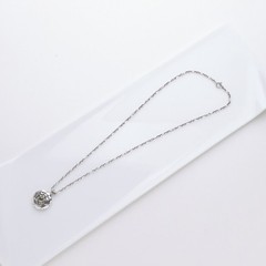 Georg Jensen Vintage August Birth Pendant Necklace Peridot Silver 925 w/ Box