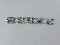 Circa 1940’s Danecraft Felch & Co. Sterling Tulip Bracelet Needs Repairs ~ Parts