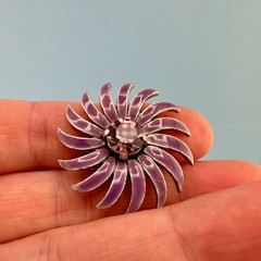 Vintage to Modern Brooch Pin Lot Flower Leaf Round Rhinestone Enamel 2 Signed