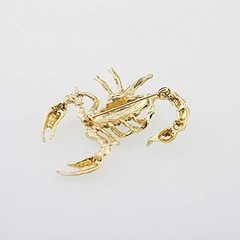 Fashion Trendy Chic Brooch Crystals Rhinestone Enamel Scorpion Animal Brooche…