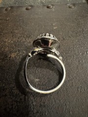 Vintage Danecraft Sterling Silver Purple Amethyst Ring • Adjustable