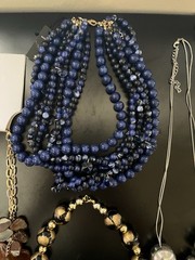 Vintage to Now Costume Jewelry Necklaces Rings Earrings 15 Piece LOT. W/ Case