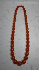 Vintage original Baltic amber beads, made in the USSR, honey color, 127 g